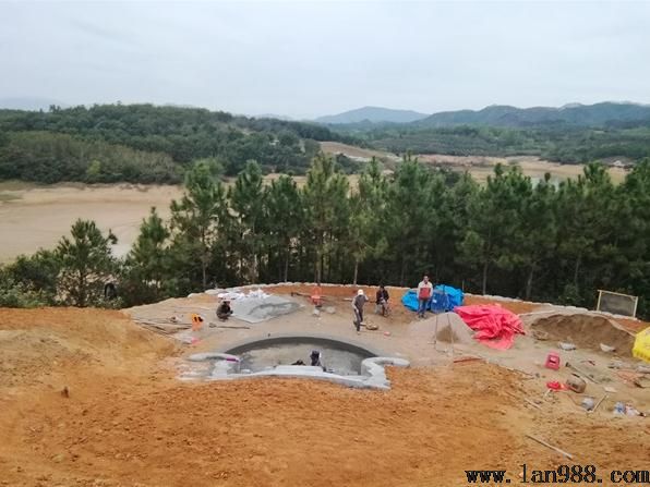 广东陆河看墓地风水现场，纳水午戌、水口在庚，福主定卜福寿双全