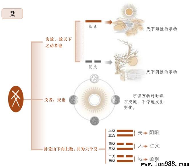 八卦代表的是构成寰宇万物的八种元素。